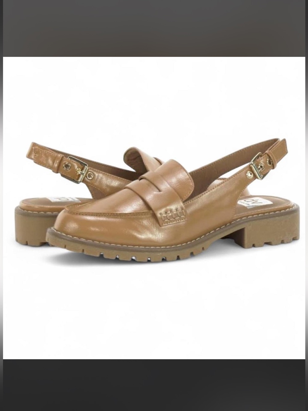 Women's Tan Slingback Loafers